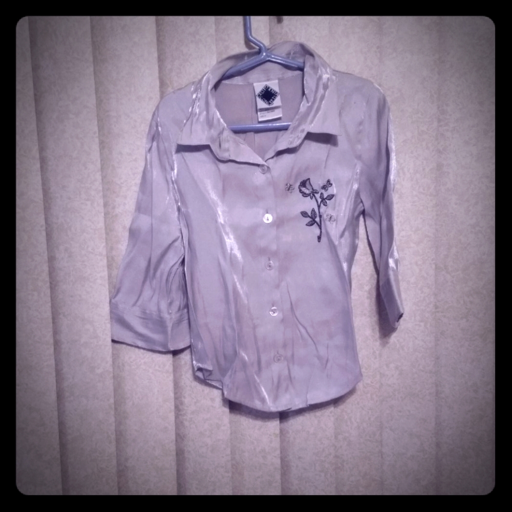 Girls' Silver California Concepts Dress Shirt